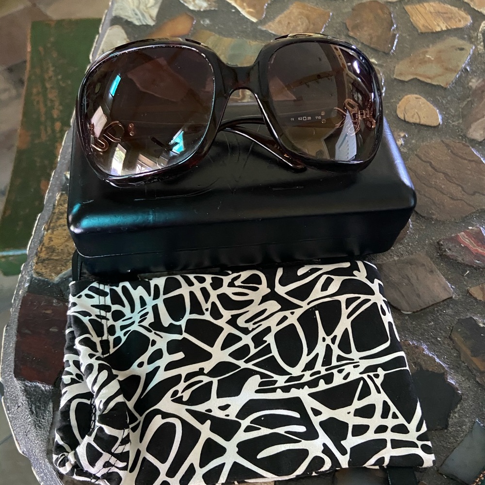 Diane Von Furstenberg Oversized Brown Sunglasses